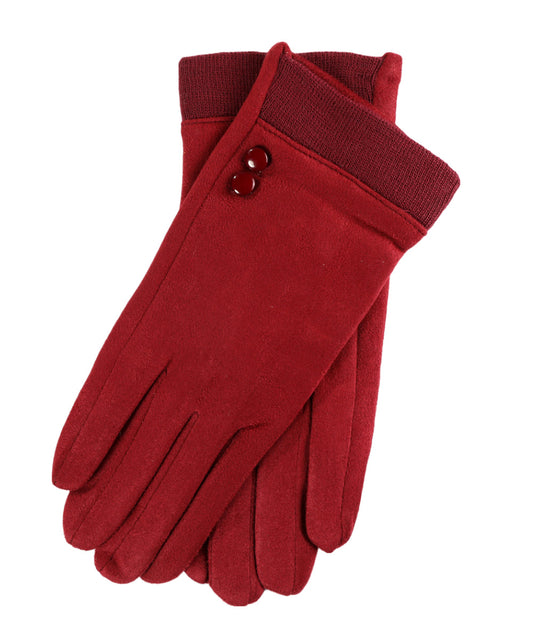 Plain Gloves With Details 08000139-22