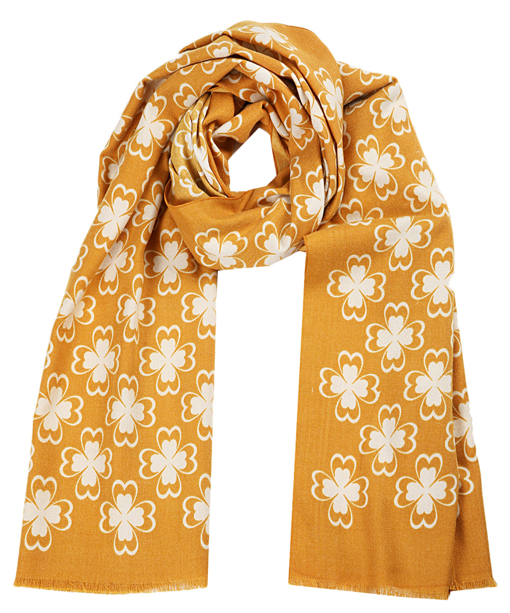 Scarf with Flower Print