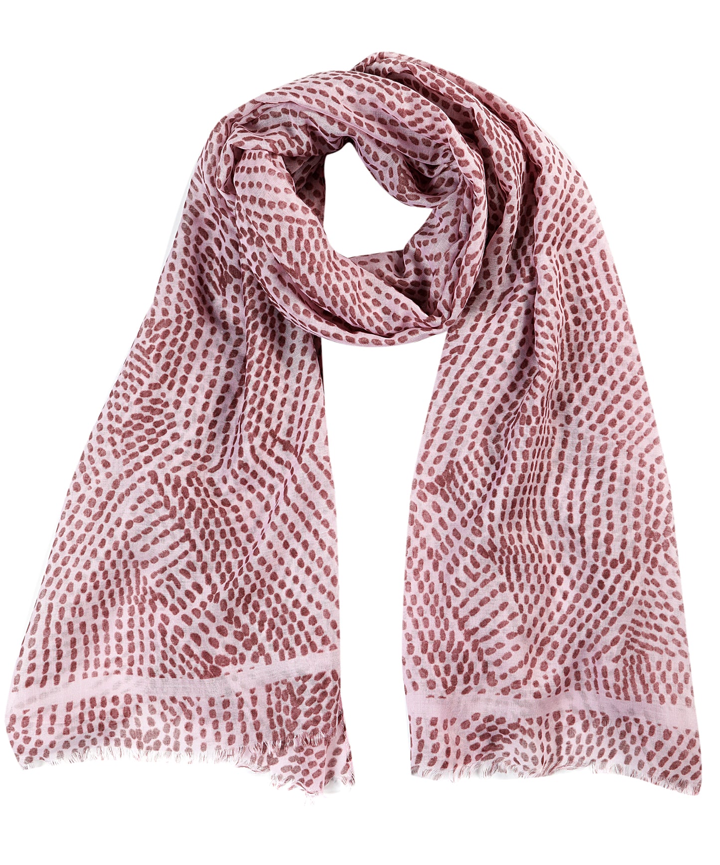 Printed Pink Scarf