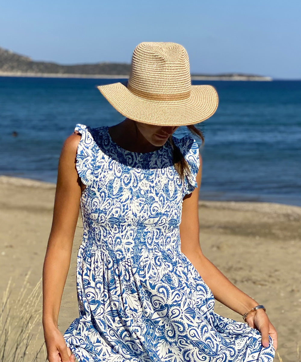 Beige Straw Hat