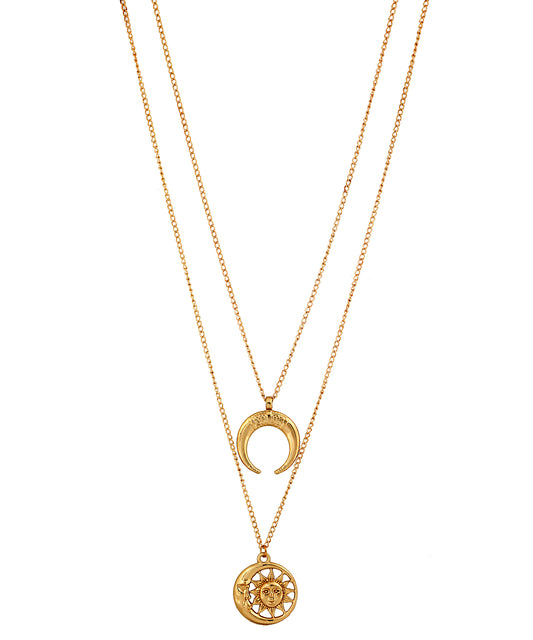 Two Row Charm Necklace