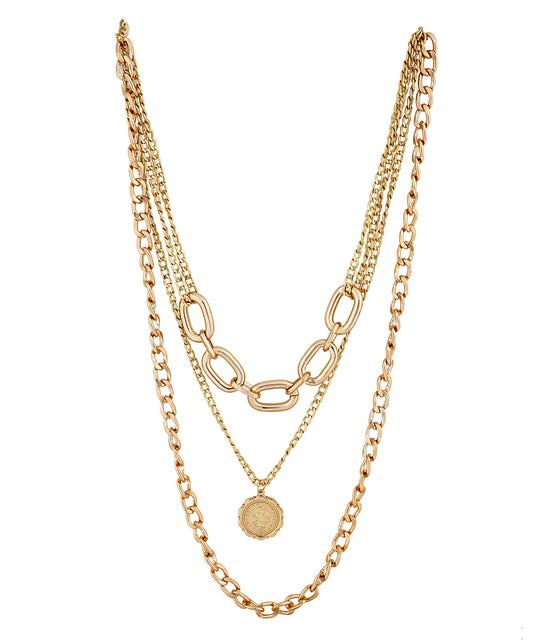 Κολιέ Τριών Σειρών με Charms 48000766-44