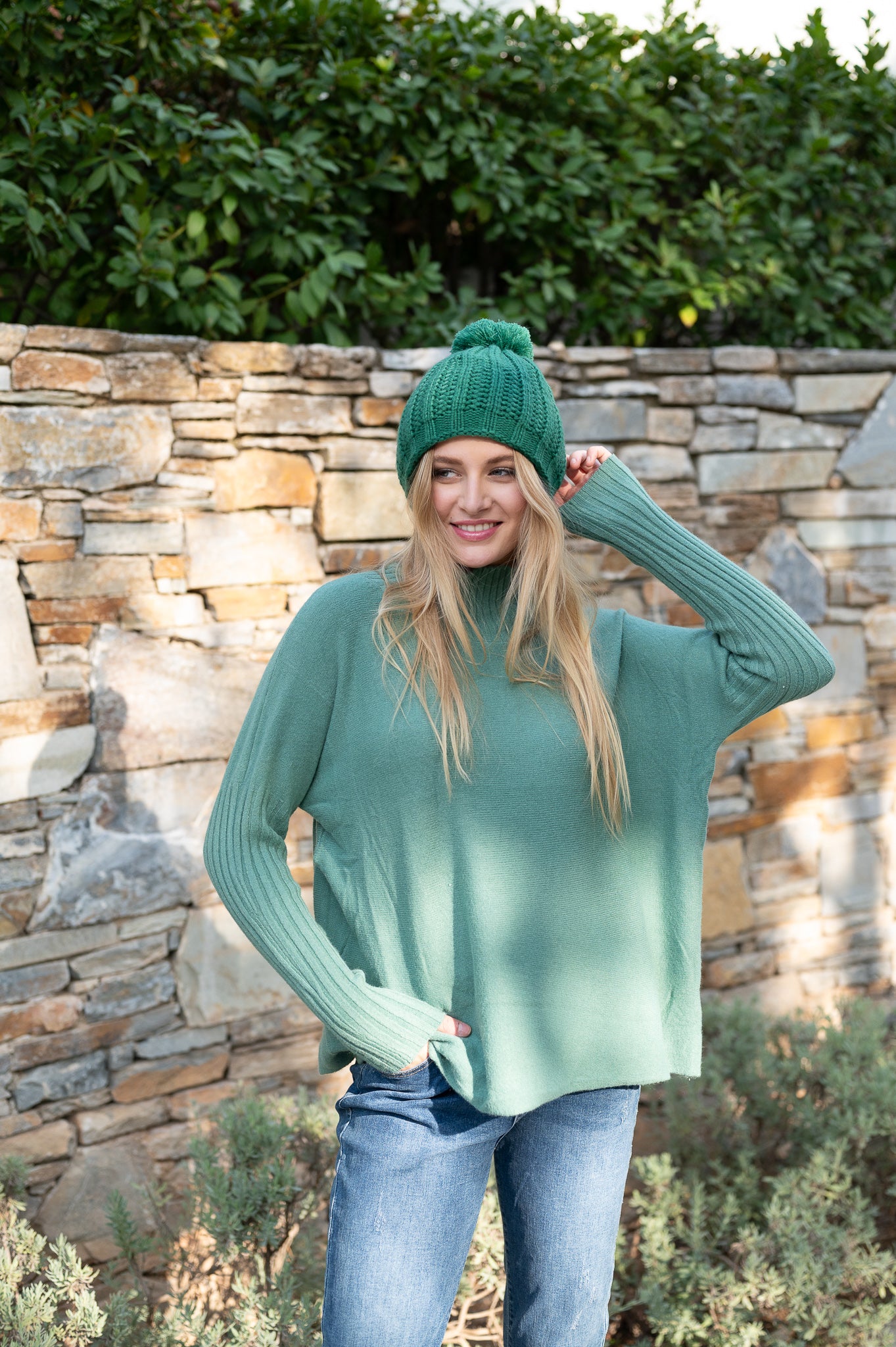 Oversized High Neck Blouse