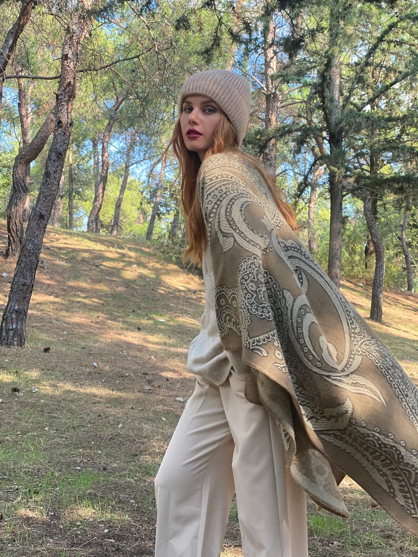 Πλεκτό Poncho 63000096-05