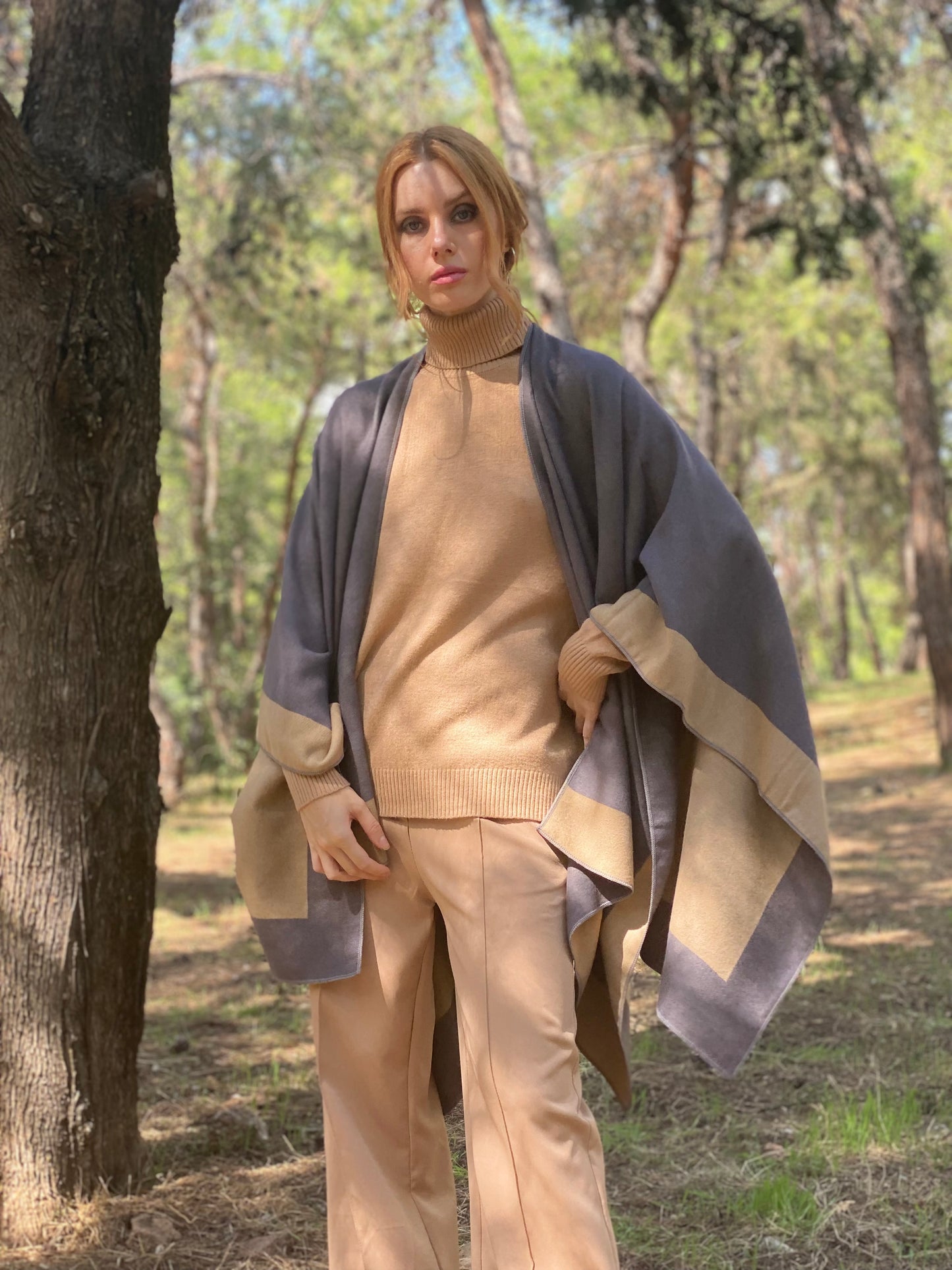 Πλεκτό Poncho 63000103-08