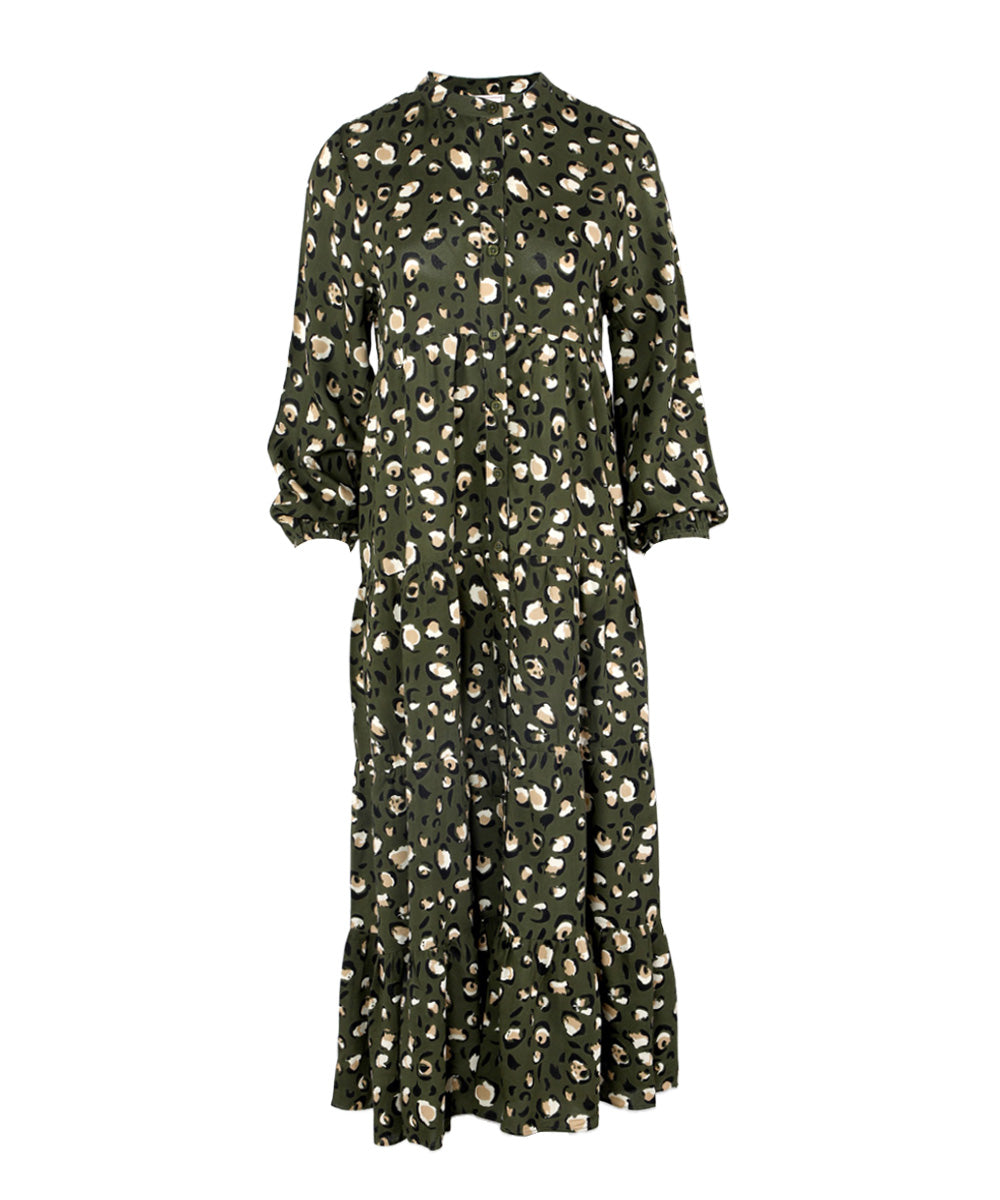 Animal Print Maxi Φόρεμα