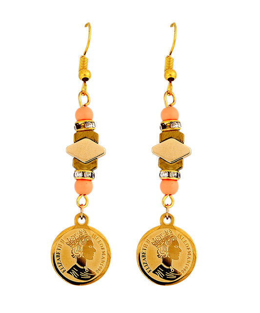 Elizabeth Coral Earrings