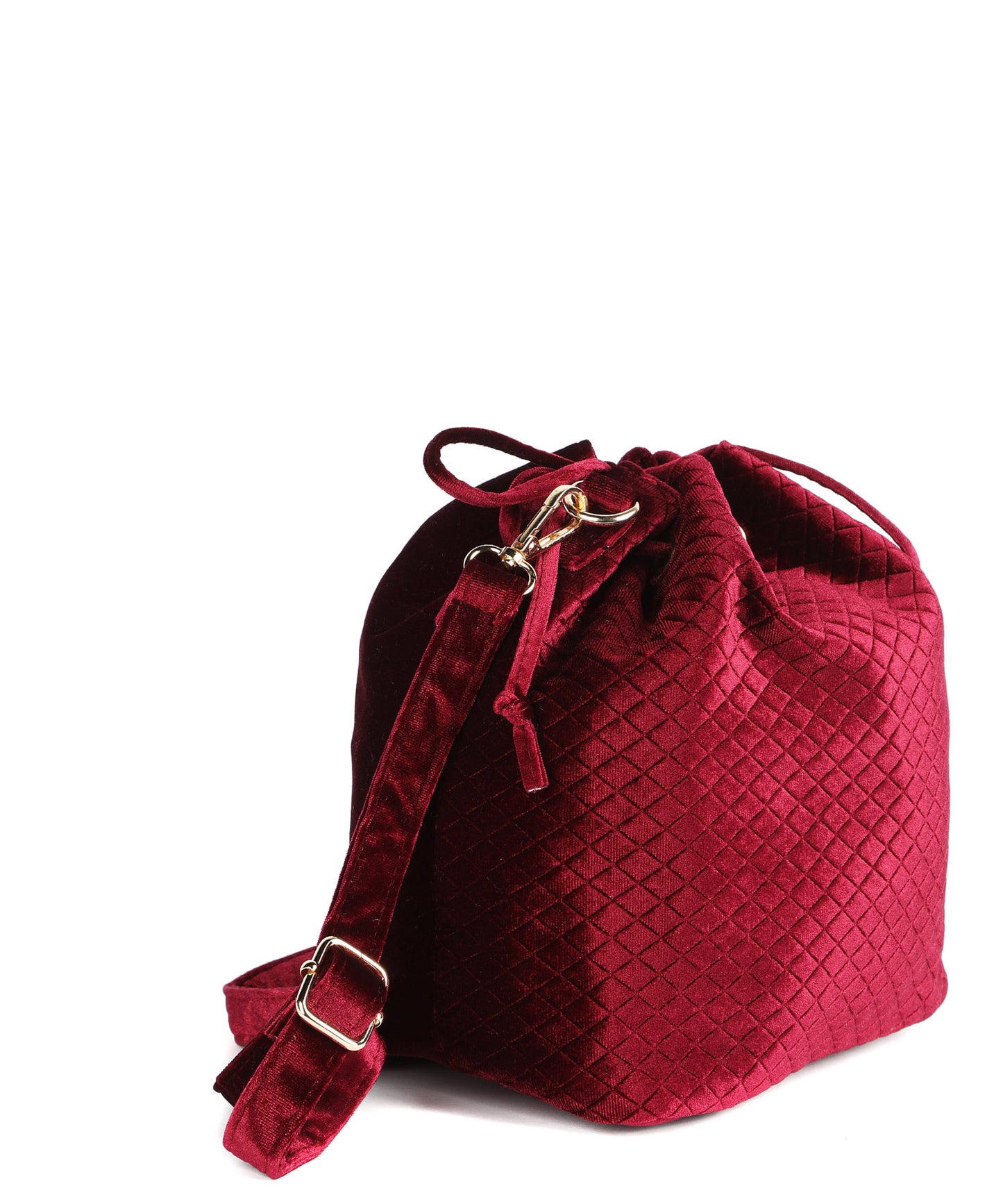VELVET BAG - 74000247-22 - BURGUNDY