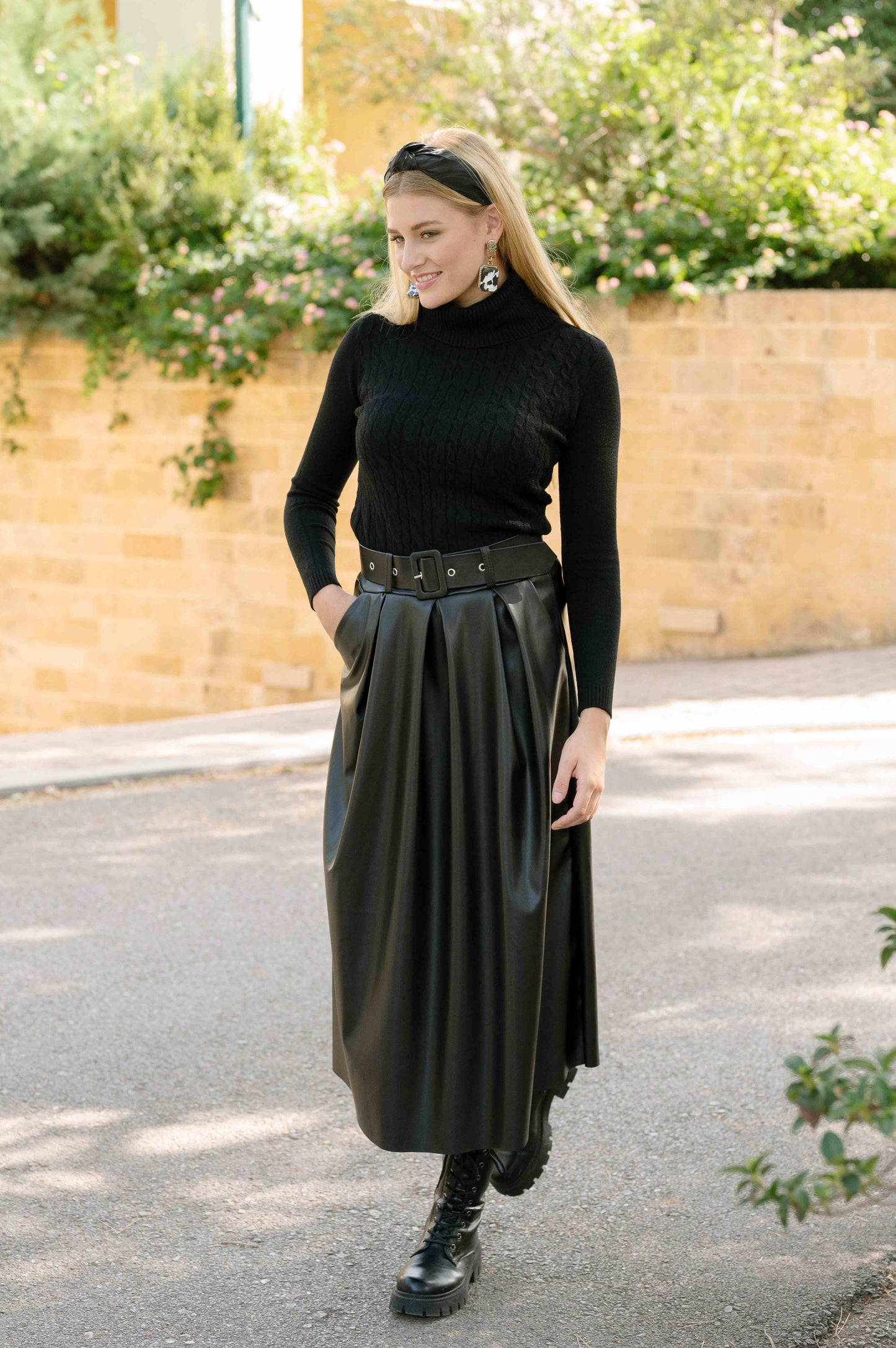 Maxi Leather Skirt
