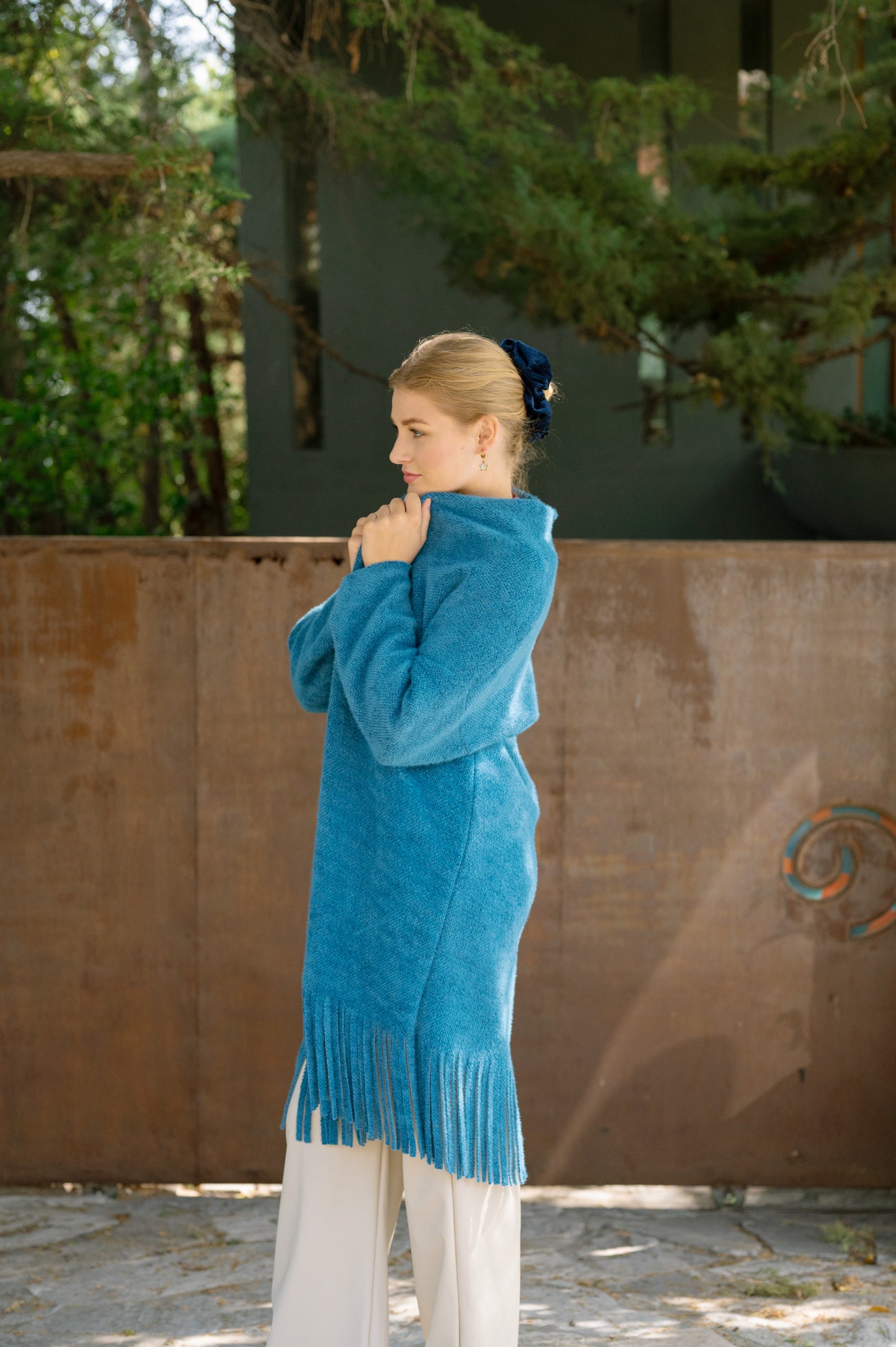 Cardigan with Frills