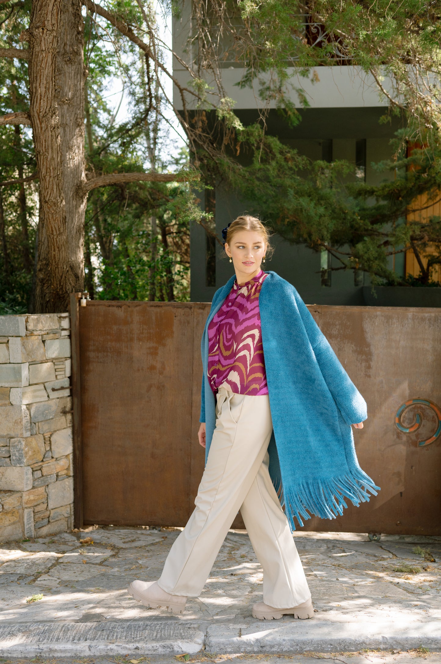 Cardigan with Frills