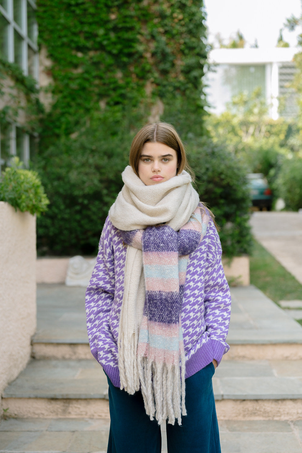 Striped Blanket - Scarf