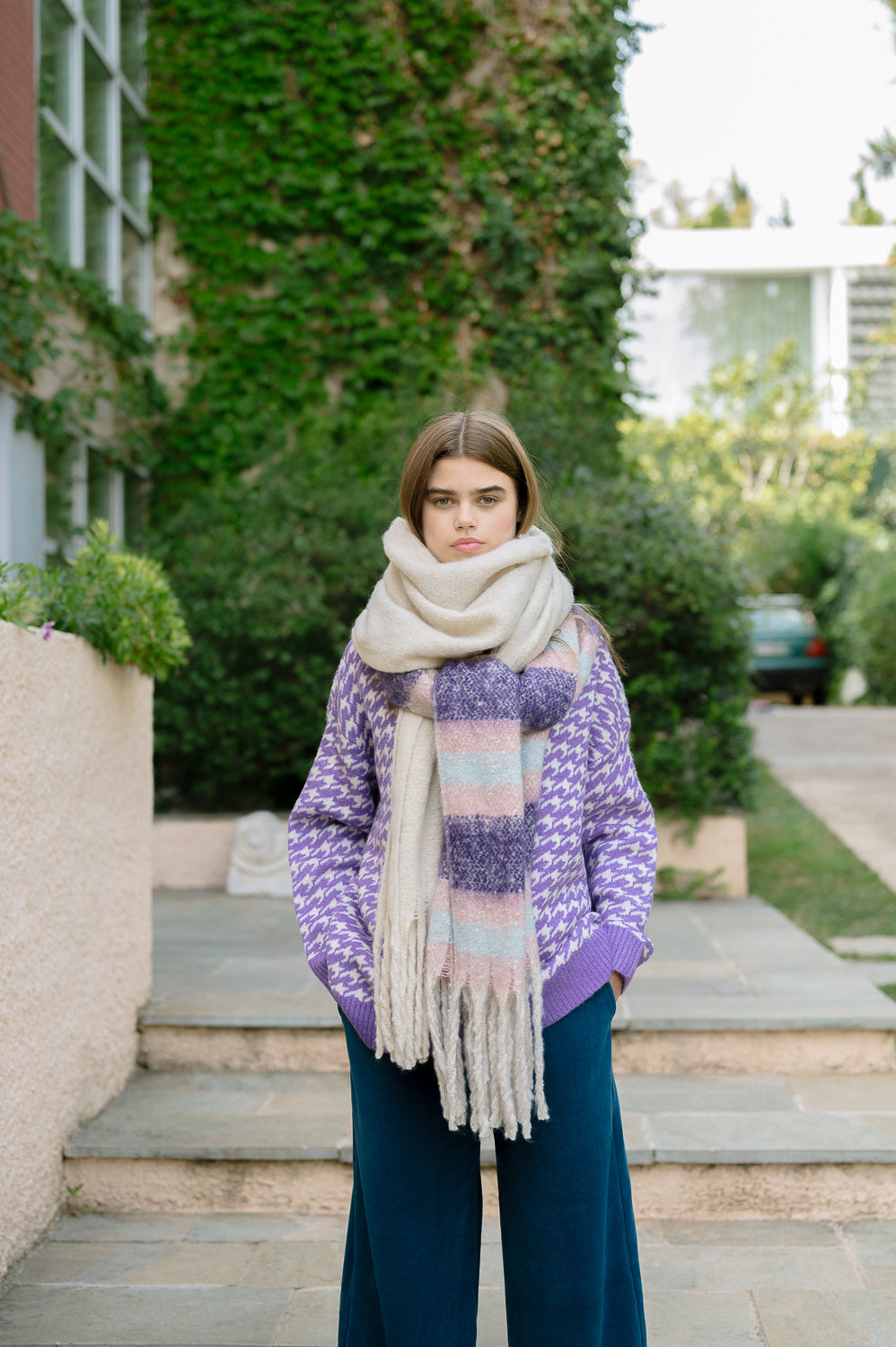 Striped Blanket - Scarf