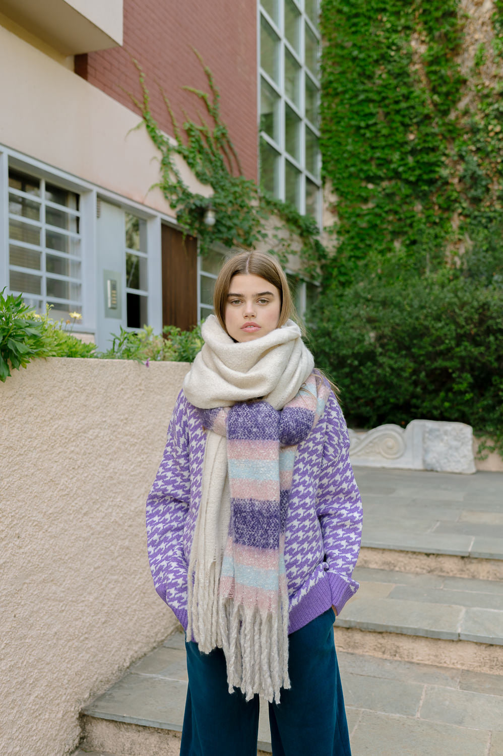 Striped Blanket - Scarf