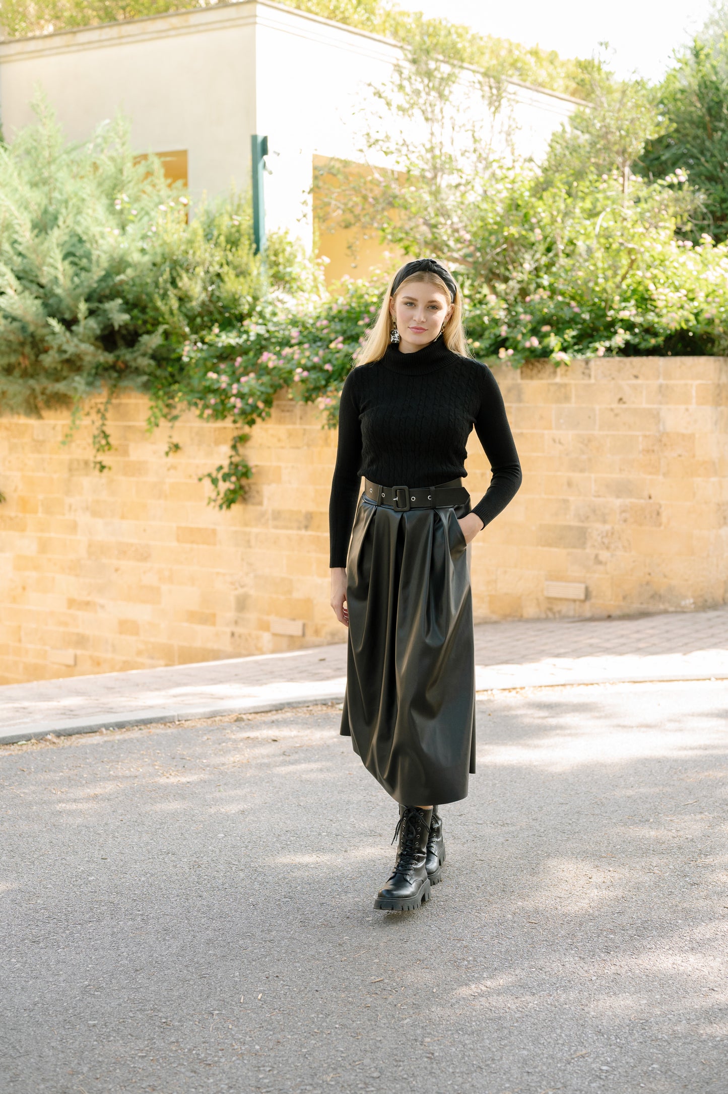 Maxi Leather Skirt