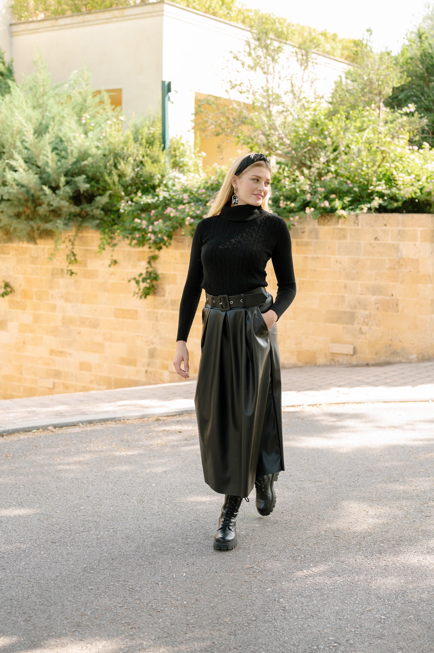 Maxi Leather Skirt