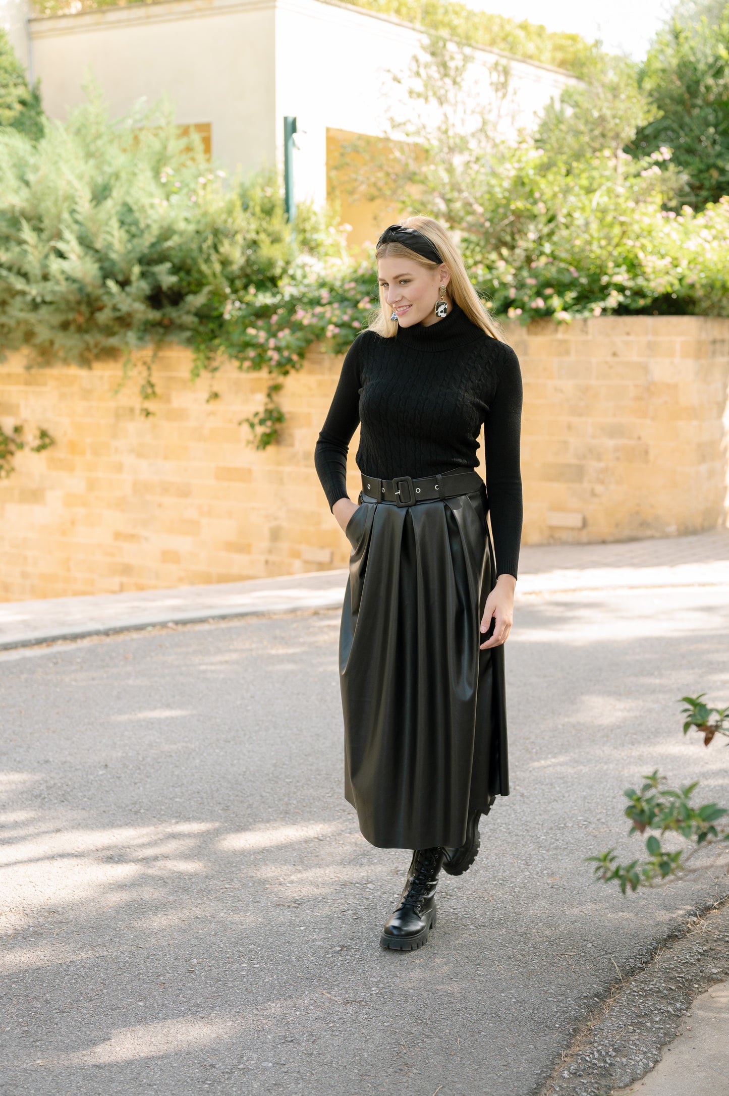 Maxi Leather Skirt