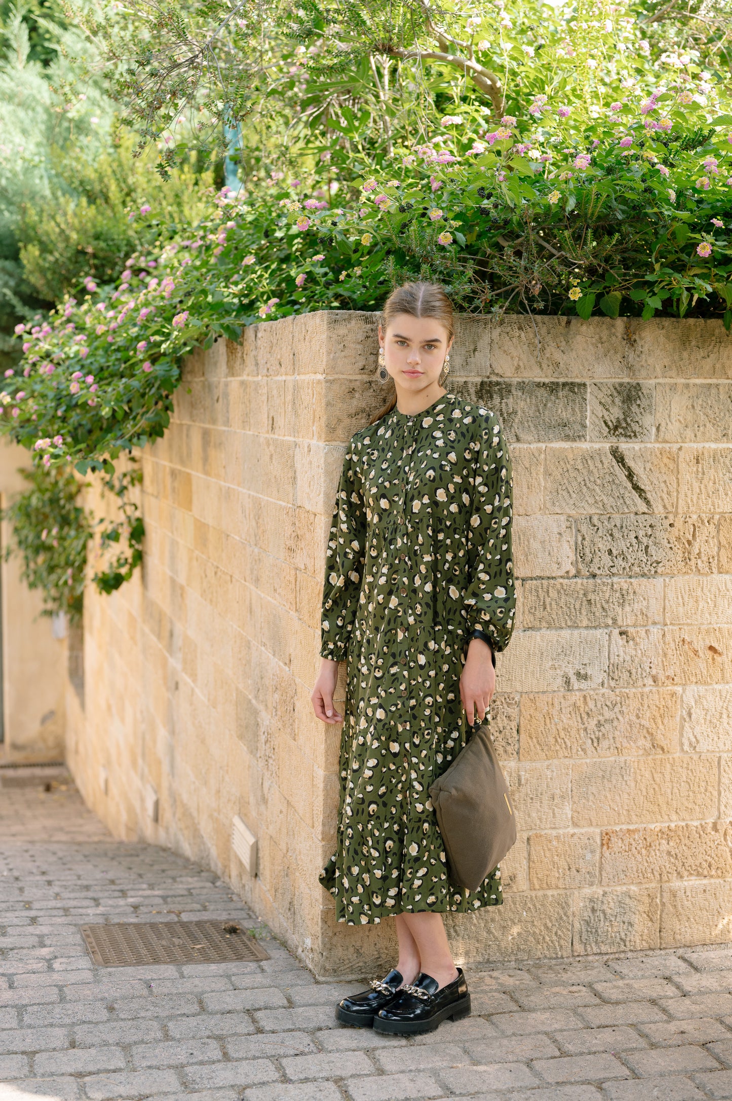 Animal Print Maxi Φόρεμα