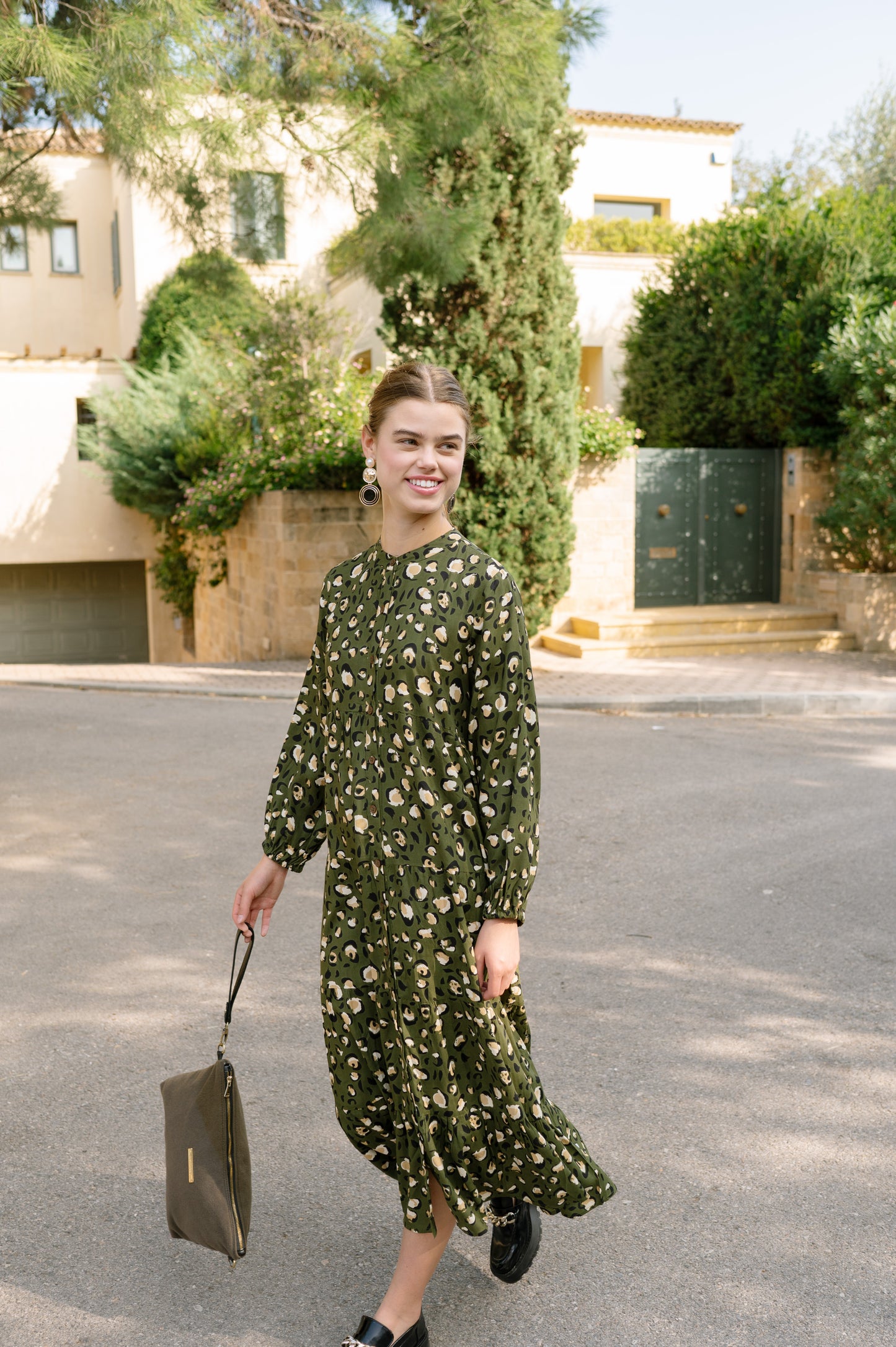 Animal Print Maxi Φόρεμα