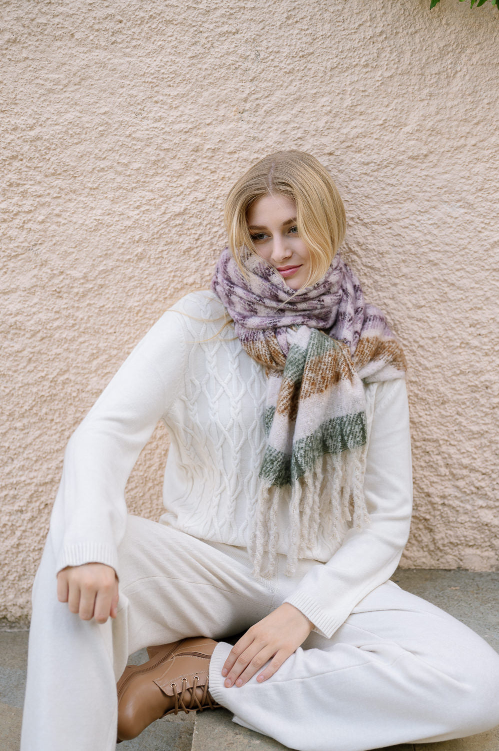 Striped Blanket - Scarf