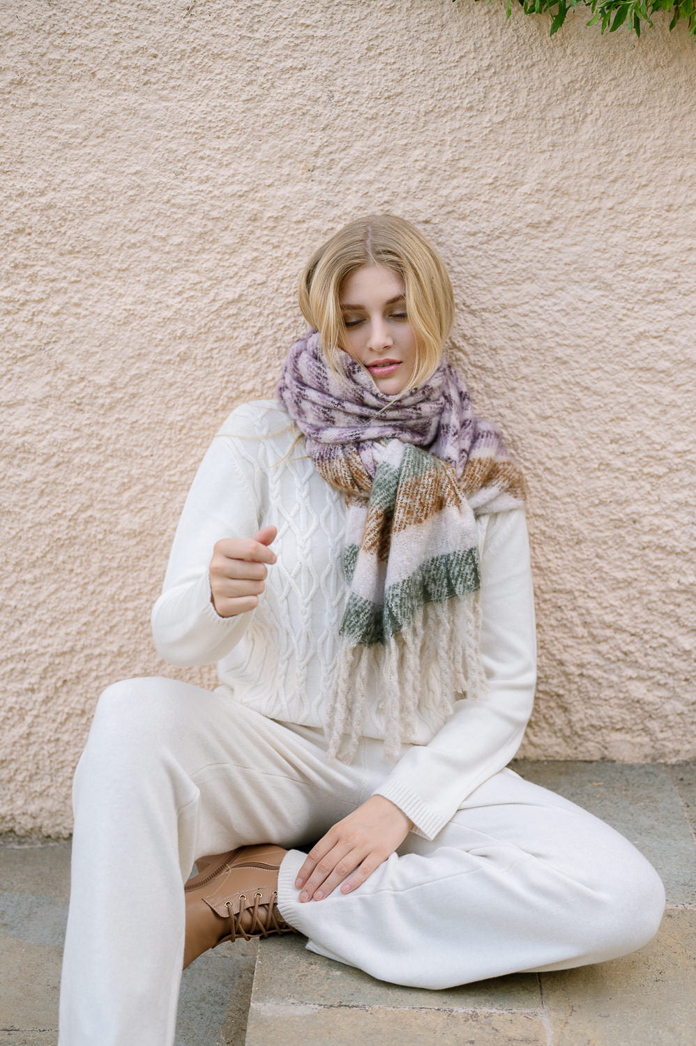 Striped Blanket - Scarf