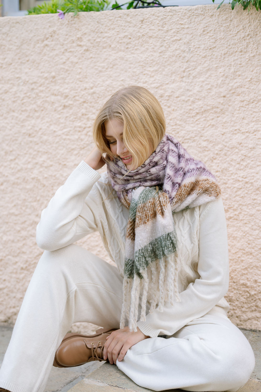 Striped Blanket - Scarf