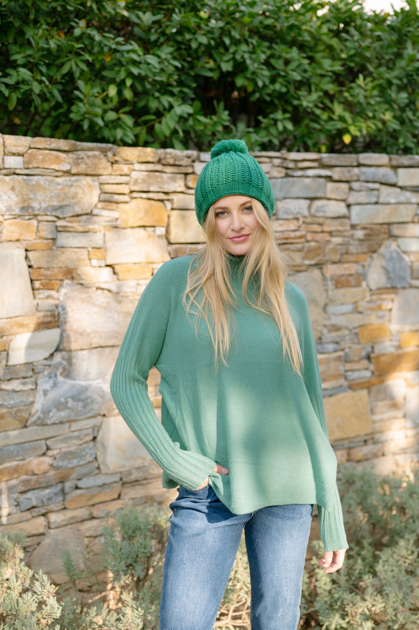 Oversized High Neck Blouse