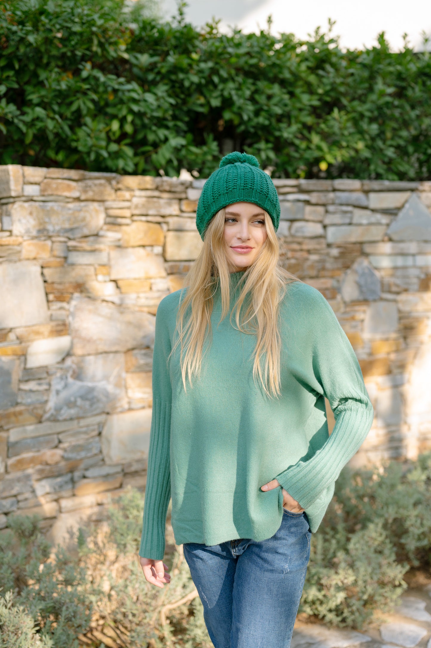 Oversized High Neck Blouse
