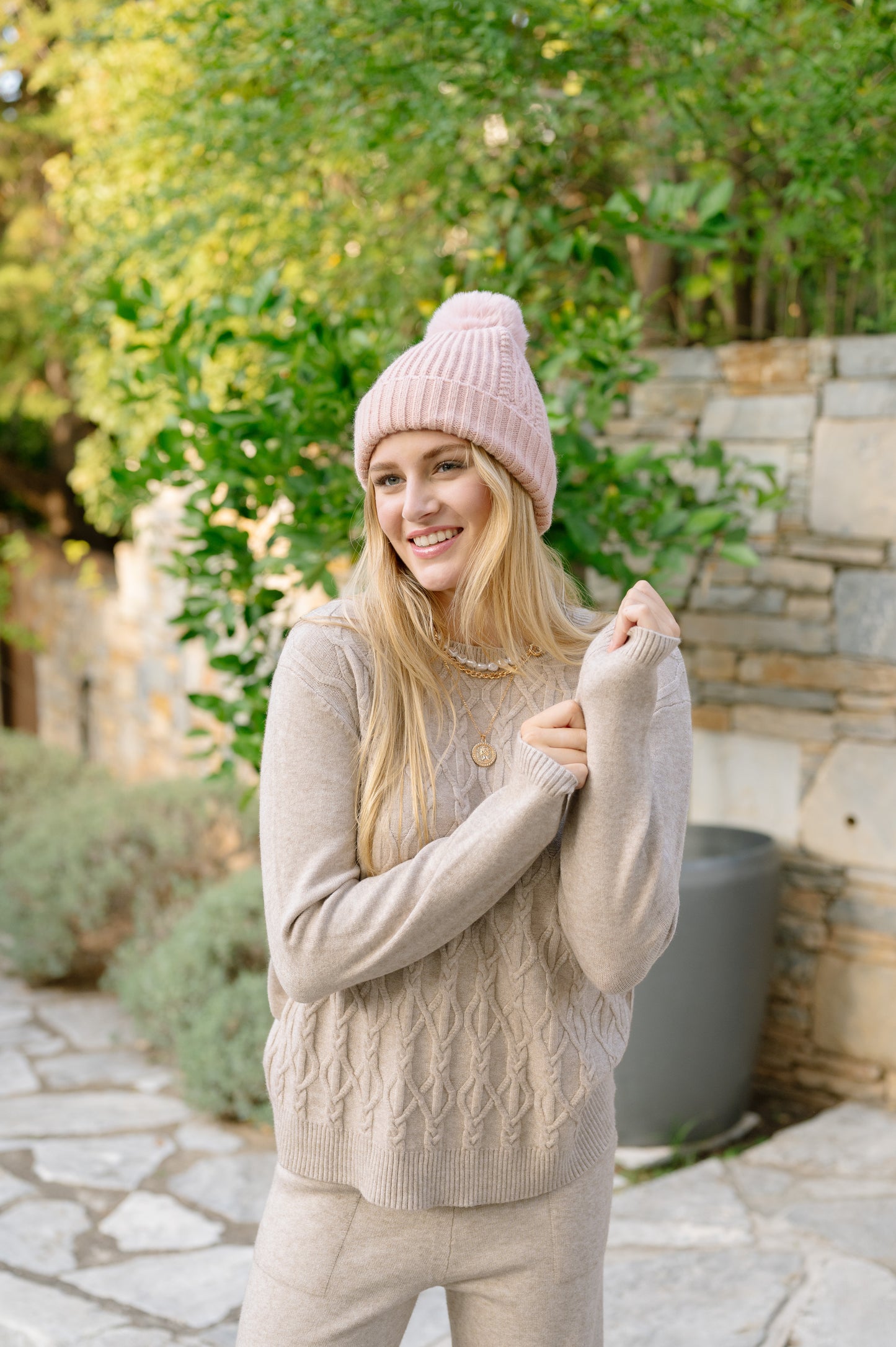 Knitted Sweater and Pants Set