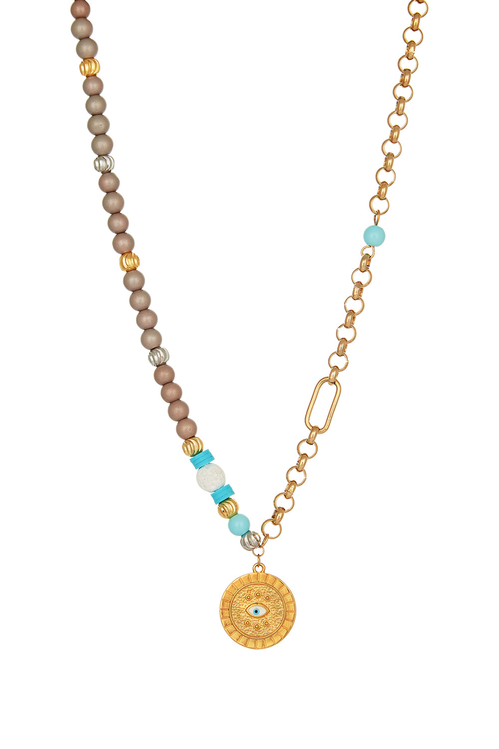 STEEL NECKLACE - 48000833-37 - POWDER