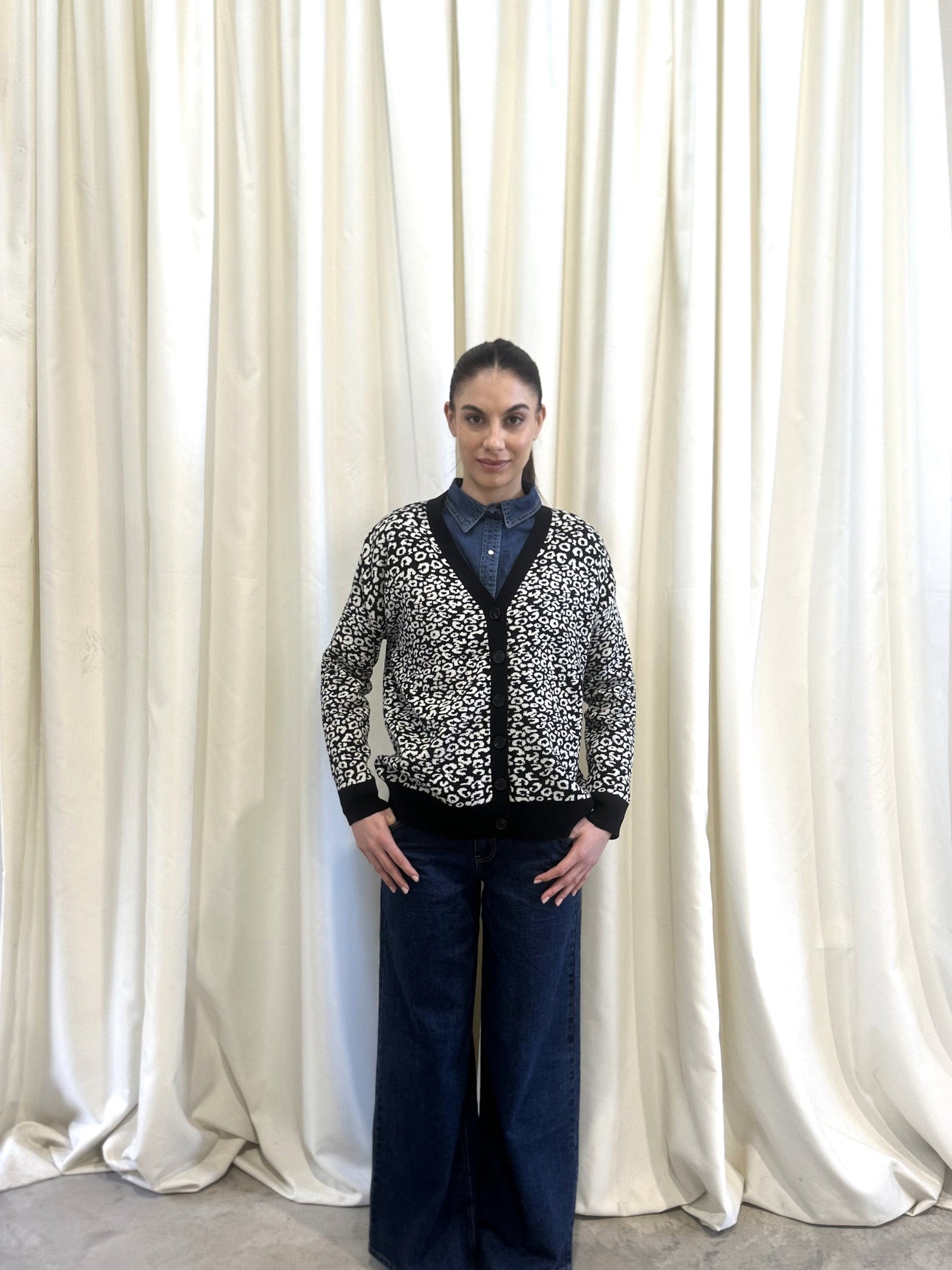 Ζακέτα 55000383-02 - ΜΑΥΡΟ