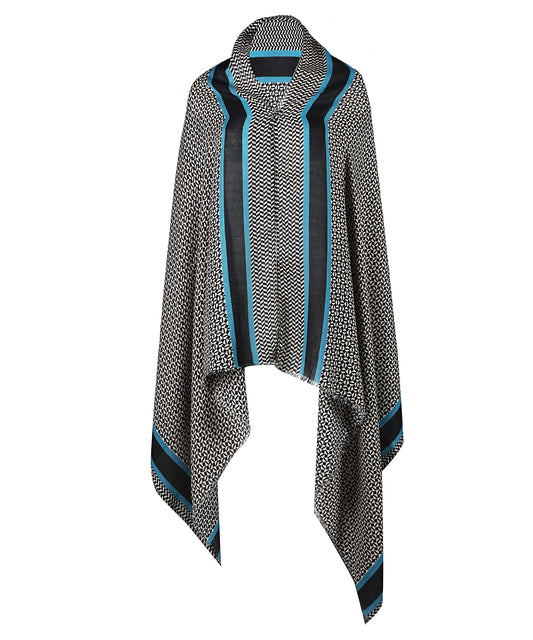Scarf with Geometric Patterns 26000385-02