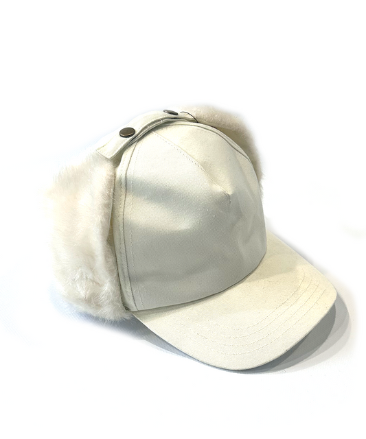 HAT WITH FUR - 38590-06 - IVORY
