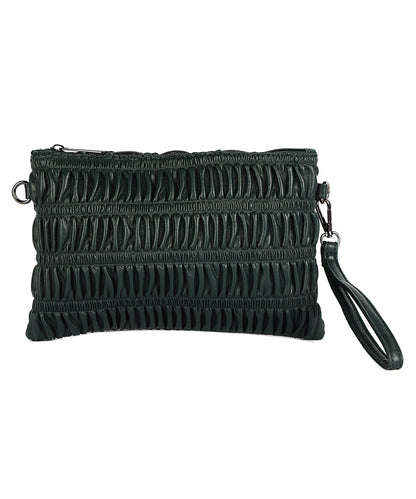 Folder with leather effect