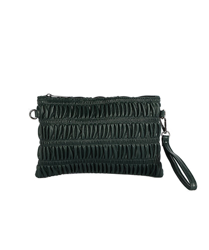 Folder with leather effect