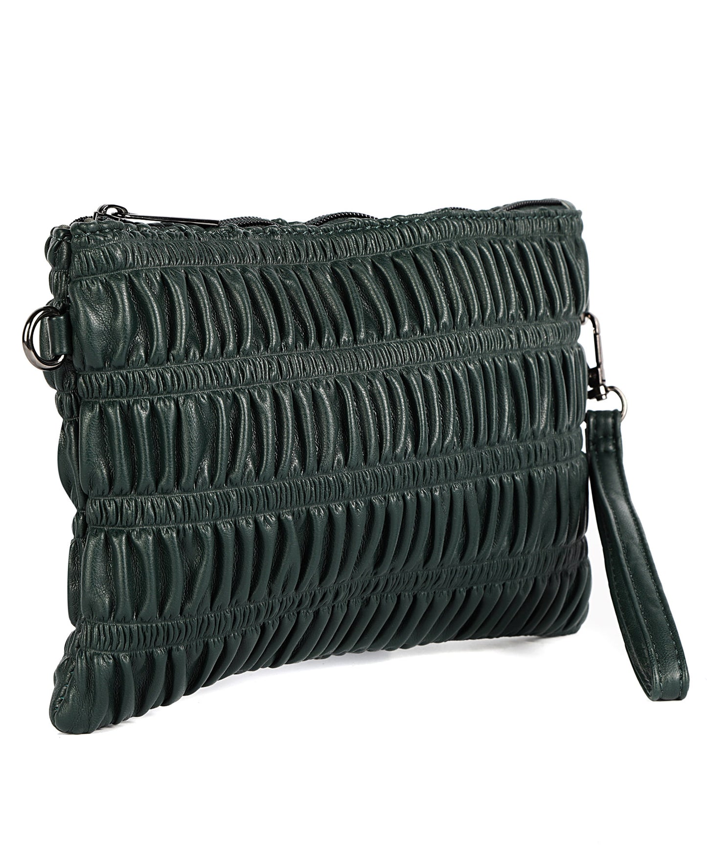 Folder with leather effect