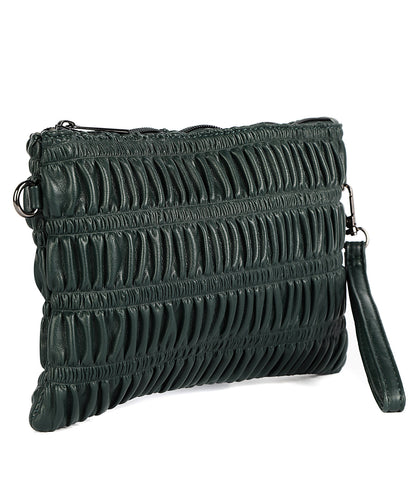 Folder with leather effect