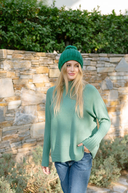 Oversized High Neck Blouse 